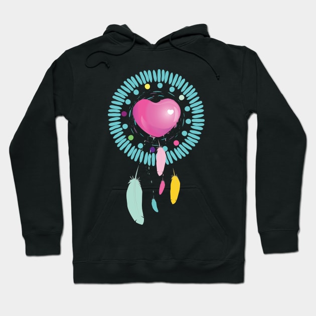 Heart Dreamcatcher Hoodie by emma17